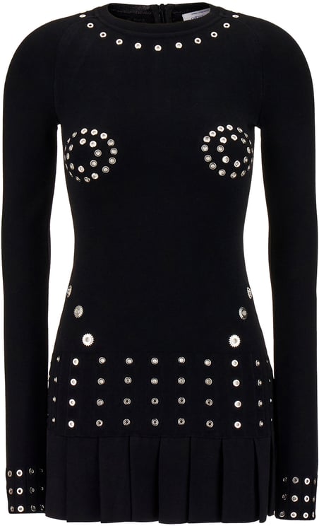 OFF-WHITE Off White Black viscose blend dress