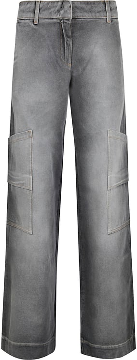 OFF-WHITE OFF WHITE DENIM TOYBOX PANTS BLEACH