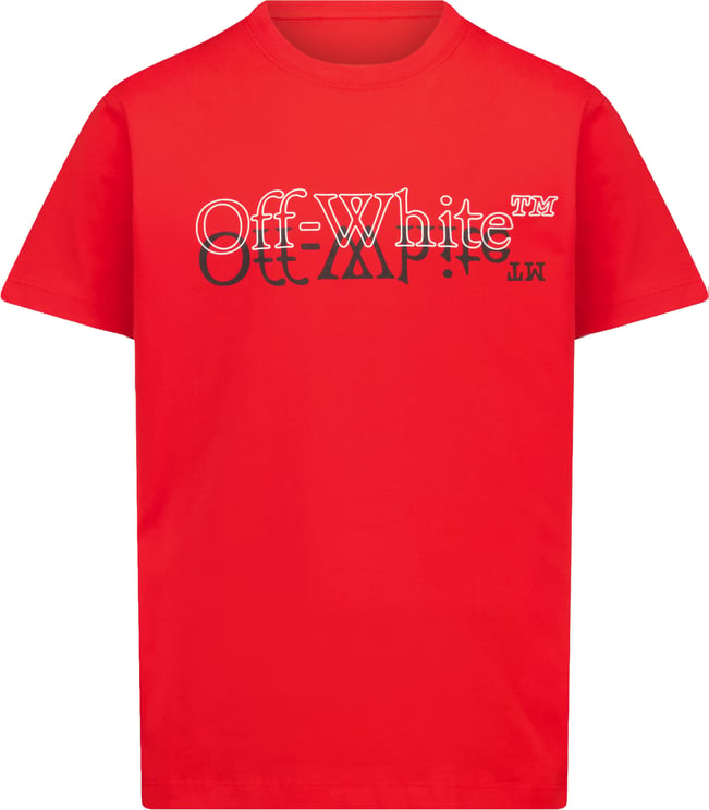 OFF-WHITE Off-White Kinder Jongens T-Shirt In Rood