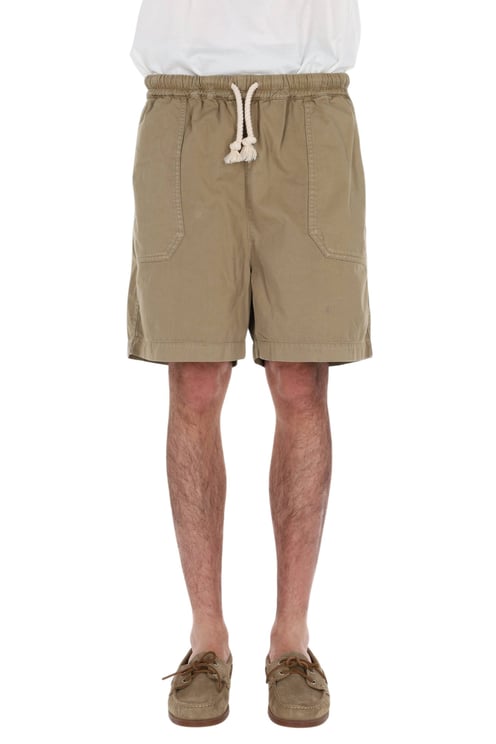 Officine Generale Fitz Twill Drawstring Casual Shorts
