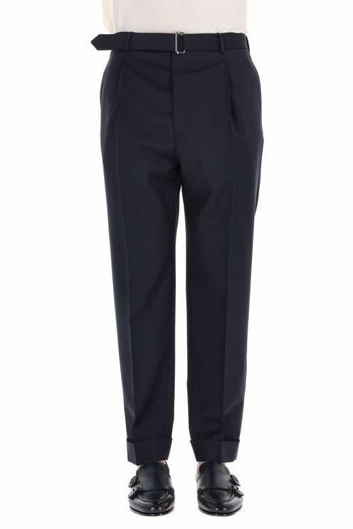 Officine Generale Hugo Model Fresco Wool Trousers