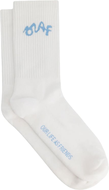 ØLÅF Olaf - Signature logo socks - A240813 - Optical white