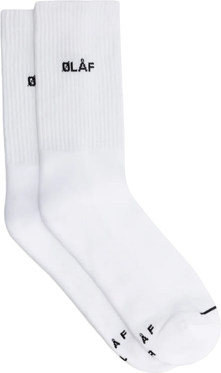 ØLÅF Olaf - Mini logo socks - A990805 - White black