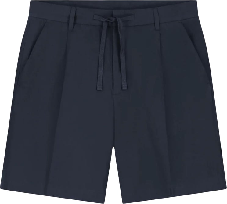 ØLÅF ØlÅf Cotton Linen Shorts Shorts Donkerblauw M210402
