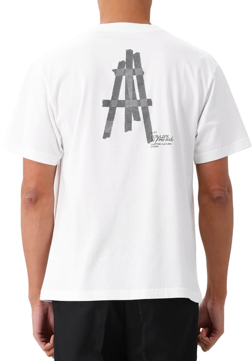 ØLÅF Ølaf T-shirt Wit Taped Easel SS