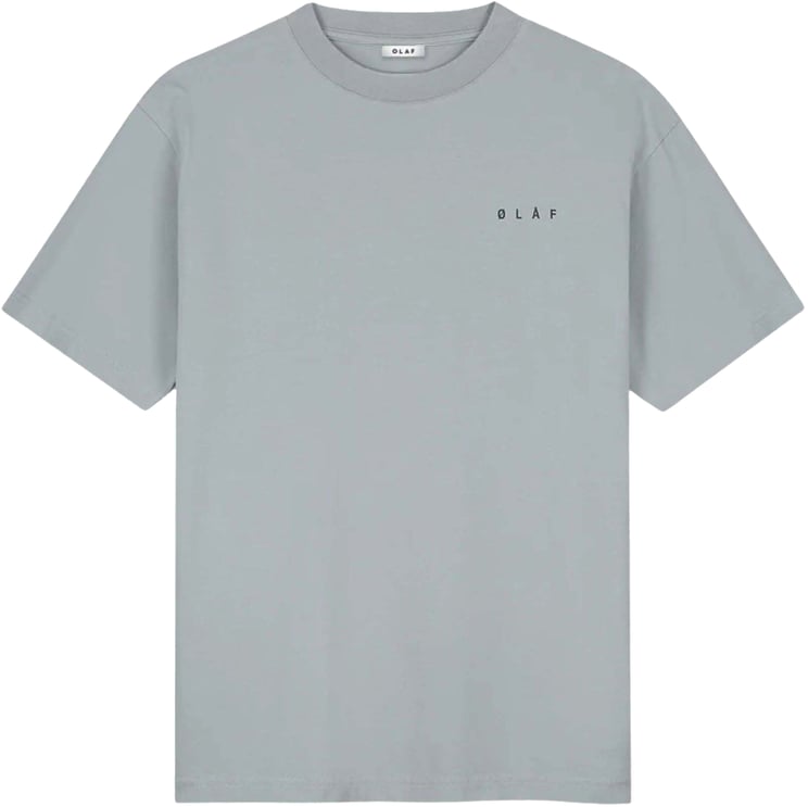 ØLÅF Olaf Brushstroke Face Tee T-shirts Grijs M240101