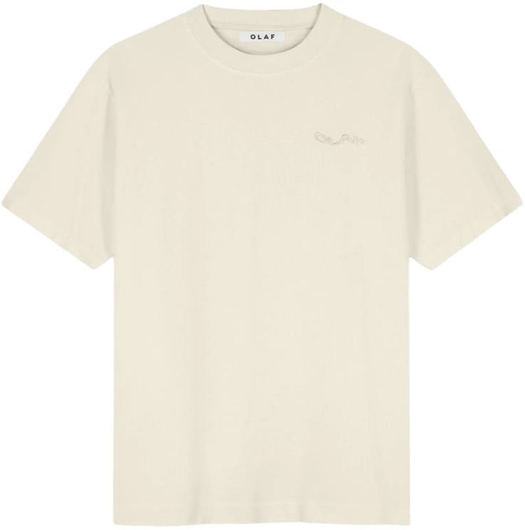 ØLÅF Olaf Ripstop Applique Relaxed Tee T-shirts Off White M240112