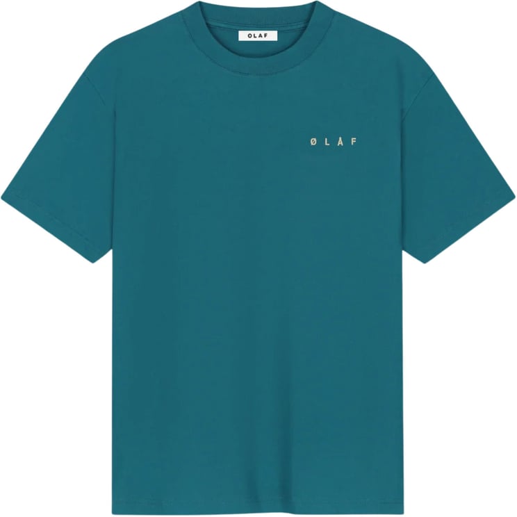 ØLÅF Olaf Dotted Face Tees T-shirts Groen M250100