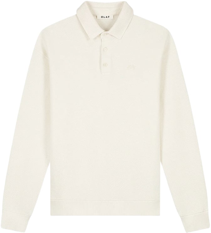 ØLÅF Olaf Signature Oversized Polo Polos Off White M250203