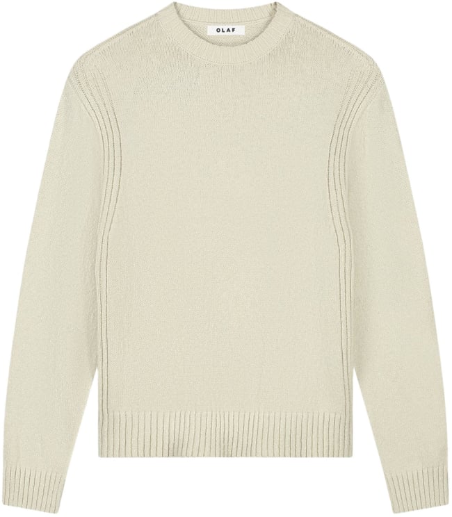 ØLÅF Olaf Essential Knitted Crewneck Sweaters Off White M250700