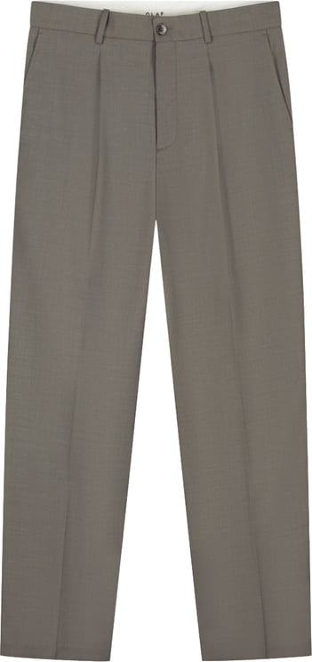 ØLÅF Olaf Regular Wool Pleated Pantalons Bruin M260407