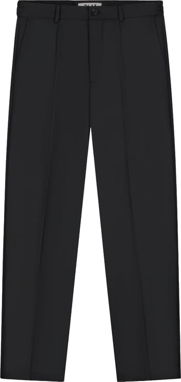 ØLÅF Olaf Regular Wool Pleated Pantalons Zwart M260409