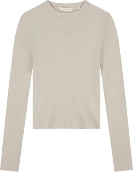 ØLÅF Olaf - Wide sleeve semi sheer top - W240111 - Cement