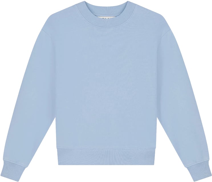 ØLÅF Olaf Essential Washed Crewneck Sweaters Lichtblauw W240201