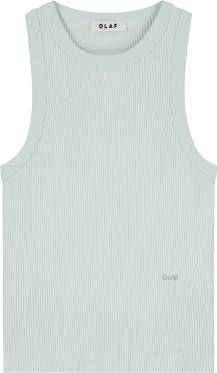 ØLÅF Olaf - Retro logo rib tank top - W250100 - Salt air