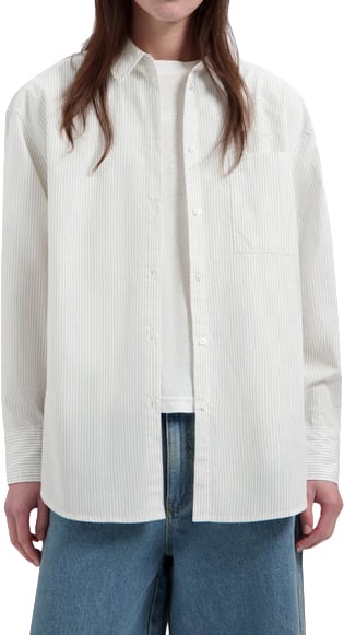 ØLÅF Olaf - Stripe oversized shirt - W250300 - Off white treehouse