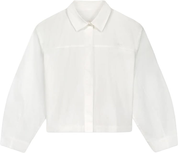 ØLÅF Olaf - Retro logo boxy shirt - W250301 - Optical white