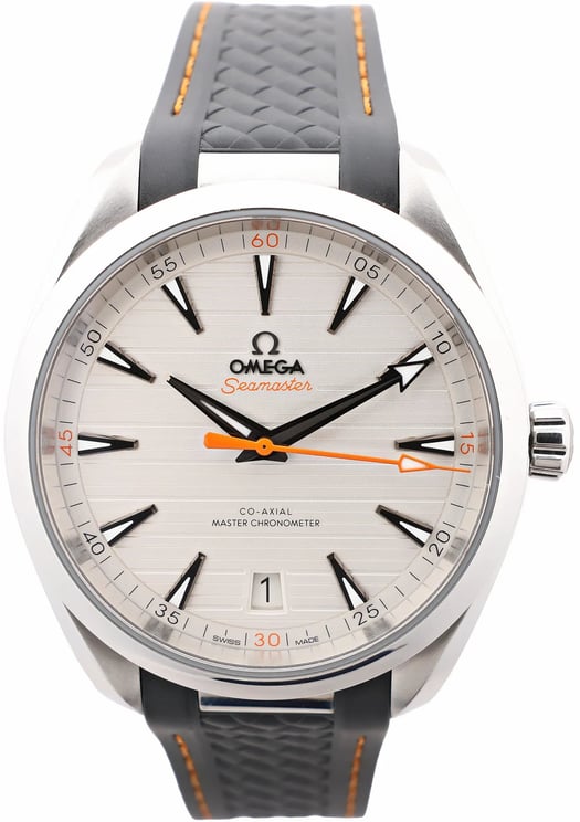 Omega Omega Seamaster Aqua Terra Co-Axial 220.12.41.21.02.002 SS & Rubber AT Silver Dial Watch