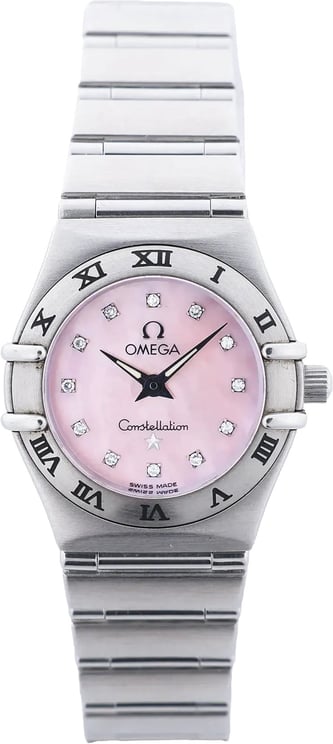 Omega Omega Constellation 1562.65 55930509 SS QZ Watch with Pink MOP Dial