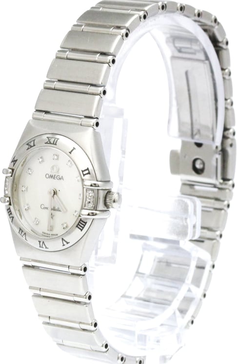 Omega Omega Constellation Quartz Stainless Steel with Diamond Markers and Mother of Pearl 22