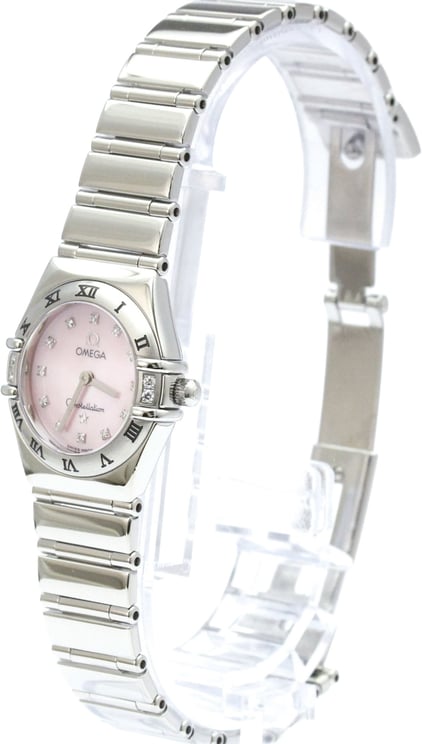 Omega Omega Constellation Quartz Stainless Steel with Diamond Bezel and Mother of Pearl 22