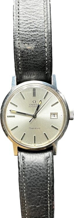 Omega Omega Vintage Genéve Automatic Watch Bracelet en cuir 18