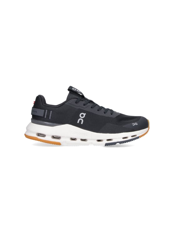 ON Sporty Black Sneakers with Cushioned Sole