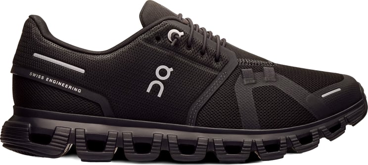 ON Black Cloud 6 Breathable Mesh Running Sneakers
