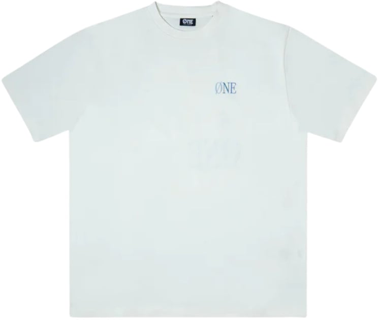 Øne First Movers One First Movers Blue Berry Flower T-shirts Off White Blue Berry Flower Tee