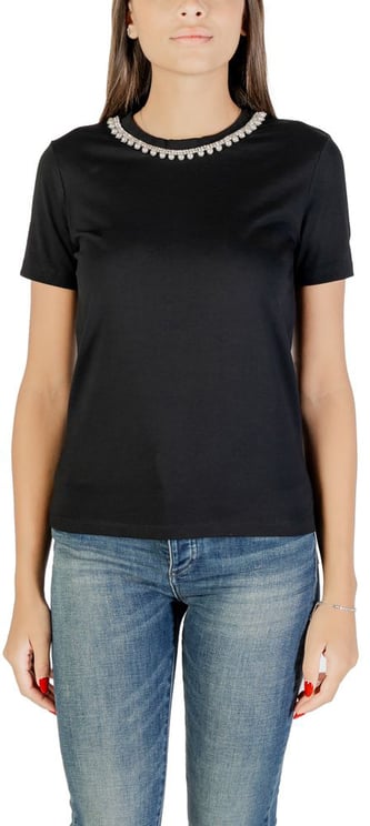 Only Only Black Cotton T-Shirt