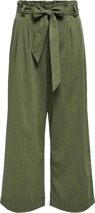 Only Only Green Viscose Casual Pants