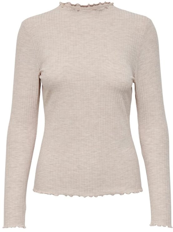 Only Only Beige Polyester Turtleneck