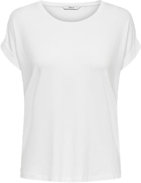 Only Only White Polyester T-Shirt