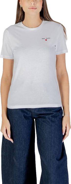 Only Only White Cotton T-Shirt