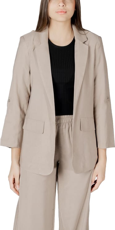 Only Only Beige Viscose Blazer