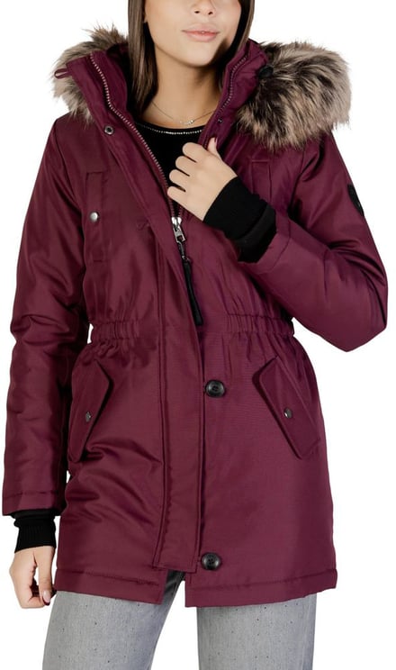 Only Only Bordeaux Polyester Parka