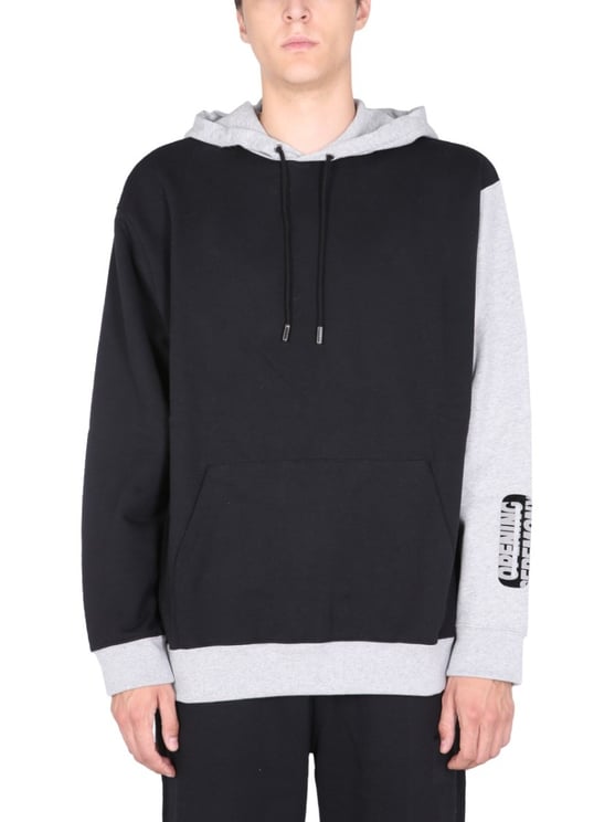 Opening Ceremony Color-Block Sweatshirt With Flocked Logo Detail
