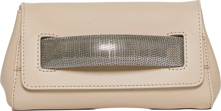 Orciani Gossip Xs Pelle Beige Manico Argento