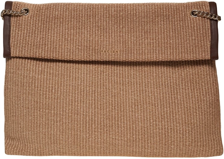 Orciani Raffia shoulder bag