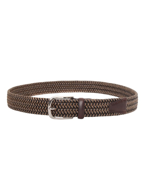 Orciani Braided Elastic Waxed Cotton Belt