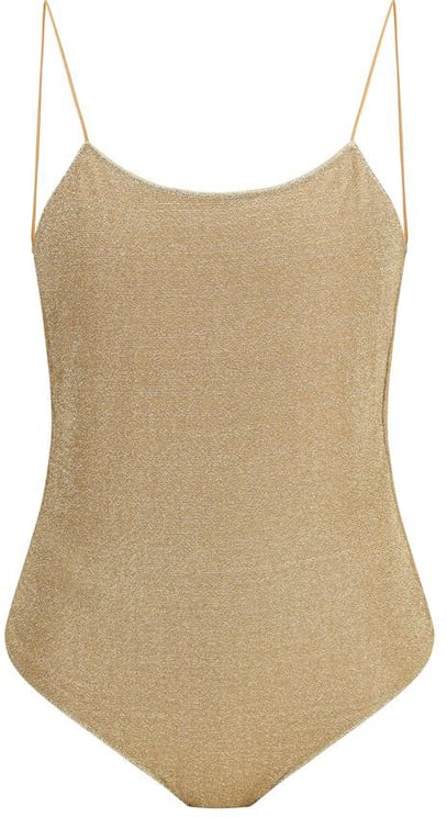 Oséree Oséree Gold Metal One-Piece Swimsuit