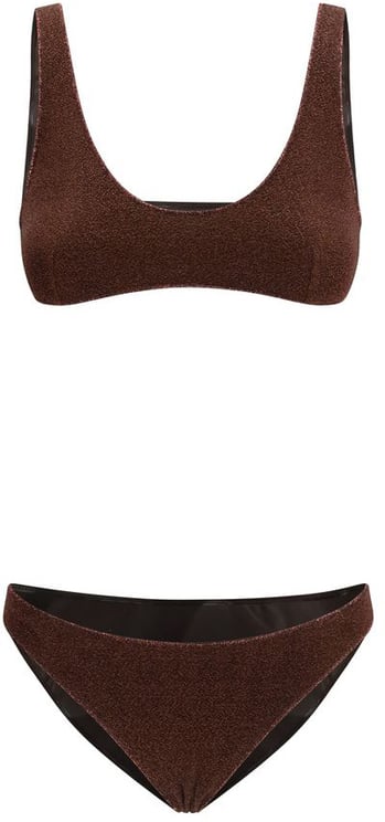 Oséree Oséree Brown Polyamide Bikini