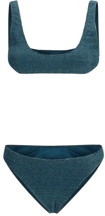 Oséree Oséree Blue Polyamide One-Piece Swimsuit