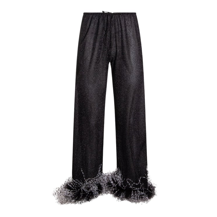 Oséree Tailored Black Trousers With Straight Leg Cut And Polished Appearance