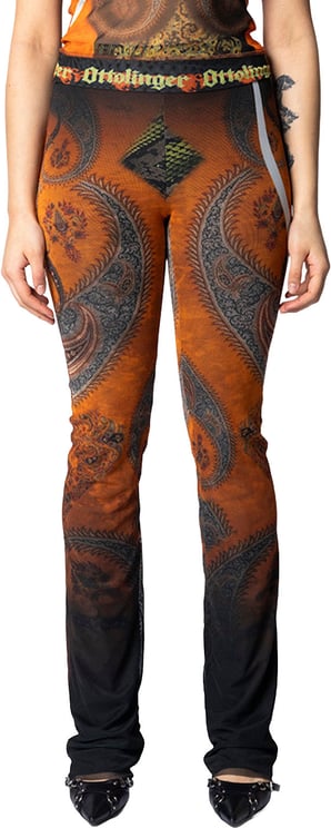 Ottolinger MESH PANTS PRINT-ORANGE