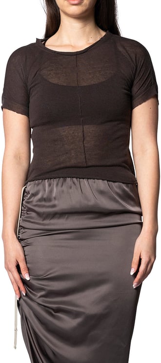 Ottolinger LINEN T-SHIRT BROWN