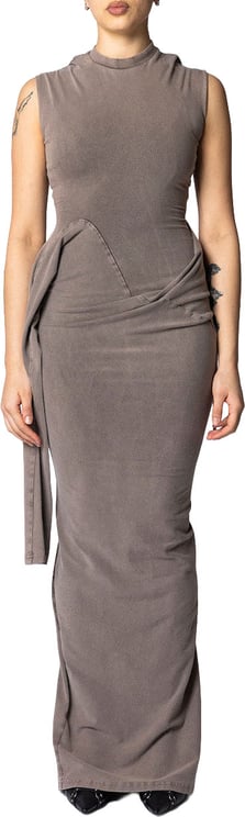 Ottolinger SLEEVE MAXI DRESS BEIGE