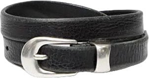 Our Legacy 2 CM BELT BLACK LEATHER