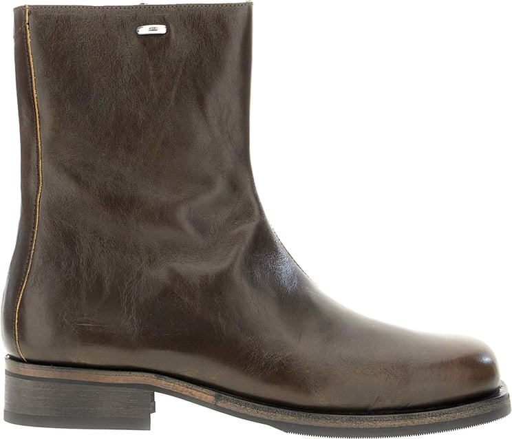 Our Legacy Our Legacy Olive leather ankle boots