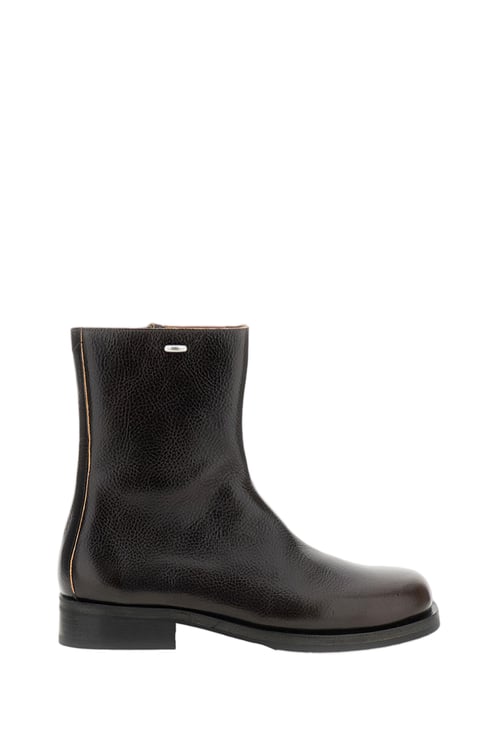 Our Legacy Dark Brown Leather Camion Boots